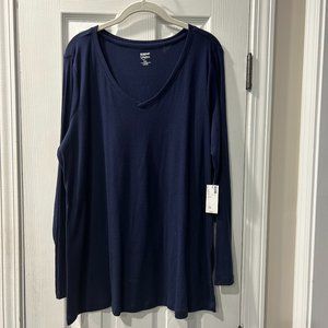 NWT- Navy blue quarter length top from The Avenue (size 18/20)